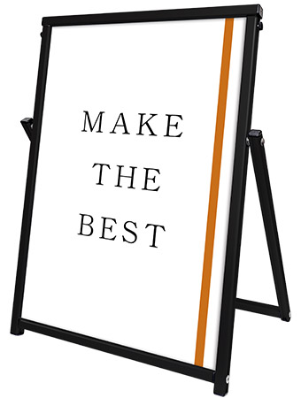 常磐精工 ポスタースタンド ブラックコンパクトサイン B2 BCOSAC-B2|【店舗用品】