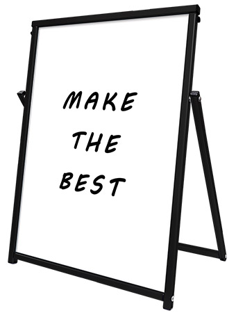 常磐精工 ポスタースタンド ブラックコンパクトサインホワイトボード A1 BCOSWB-A1|【店舗用品】