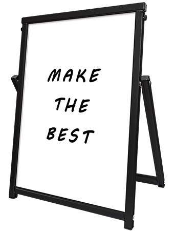 常磐精工 ポスタースタンド ブラックコンパクトサインホワイトボード A2 BCOSWB-A2|【店舗用品】