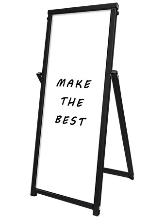 常磐精工 ポスタースタンド ブラックコンパクトサインホワイトボード A3TT BCOSWB-A3TT|【店舗用品】