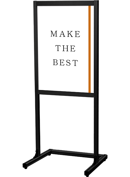 常磐精工 ポスタースタンド ブラックフラットオープンメッセージスタンドA2片面 BFOMS-A2K|【店舗用品】