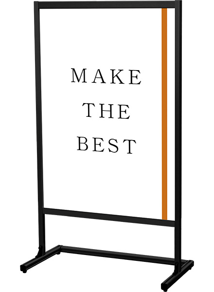 常磐精工 ポスタースタンド ブラックフラットオープンメッセージスタンドB1片面 BFOMS-B1K|【店舗用品】