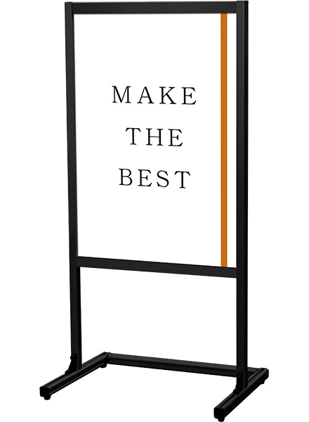 常磐精工 ポスタースタンド ブラックフラットオープンメッセージスタンドB2片面 BFOMS-B2K|【店舗用品】