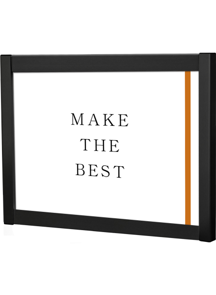 常磐精工 壁面サイン ブラックフラットオープンパネル A3横 BFOPA-A3Y|【店舗用品】