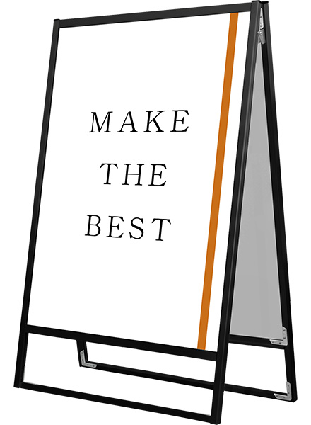 常磐精工 ポスタースタンド ブラックフラットオープンスタンド看板A0両面 BFOSK-A0R|【店舗用品】