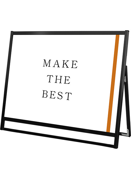 常磐精工 ポスタースタンド ブラックフラットオープンスタンド看板A0横ロウ片面 BFOSK-A0YLK|【店舗用品】