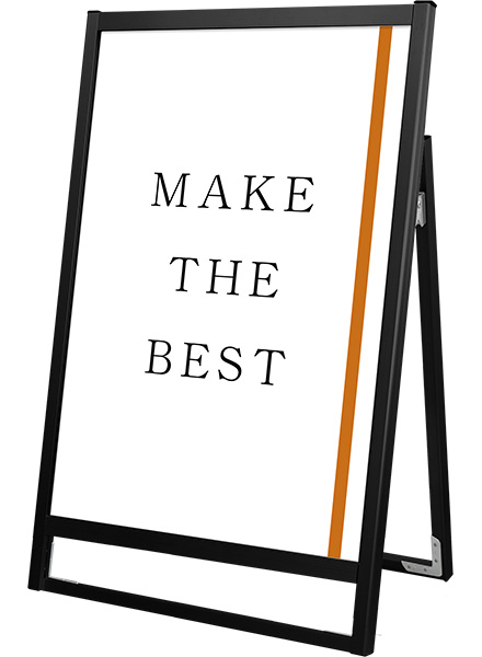 常磐精工 ポスタースタンド ブラックフラットオープンスタンド看板A1ロウ片面 BFOSK-A1LK|【店舗用品】