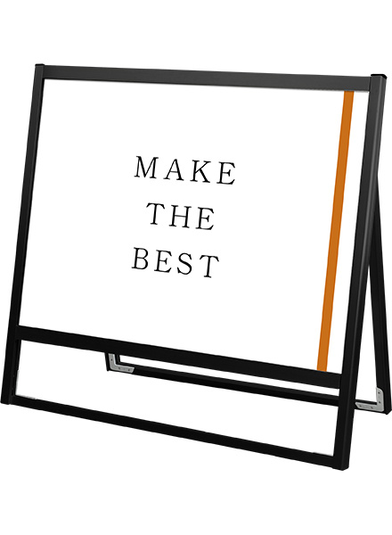 常磐精工 ポスタースタンド ブラックフラットオープンスタンド看板A1横片面 BFOSK-A1YK|【店舗用品】