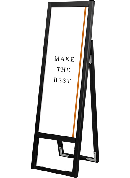 常磐精工 ポスタースタンド ブラックフラットオープンスタンド看板A3縦縦片面 BFOSK-A3TTK|【店舗用品】