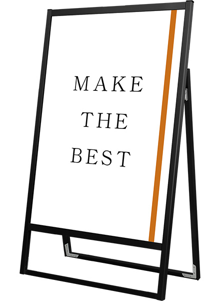 常磐精工 ポスタースタンド ブラックフラットオープンスタンド看板B1片面 BFOSK-B1K|【店舗用品】