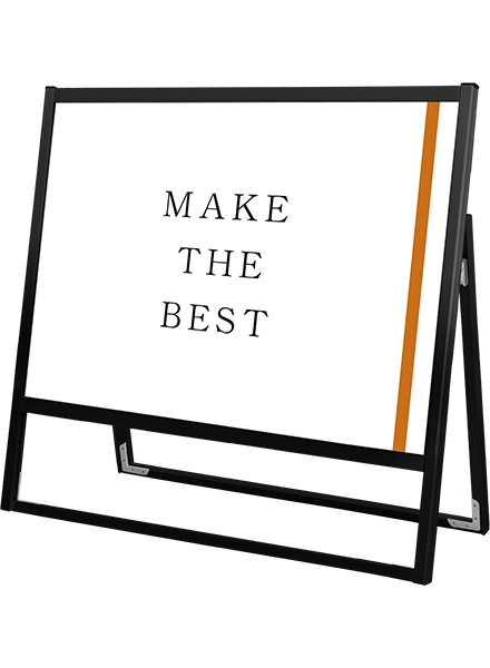 常磐精工 ポスタースタンド ブラックフラットオープンスタンド看板B1横ロウ片面 BFOSK-B1YLK|【店舗用品】