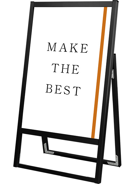 常磐精工 ポスタースタンド ブラックフラットオープンスタンド看板B2片面 BFOSK-B2K|【店舗用品】