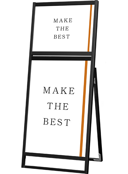 常磐精工 ポスタースタンド ブラックフラットオープンスタンド看板コンビA2A1片面 BFOSKC-A2A1K|【店舗用品】