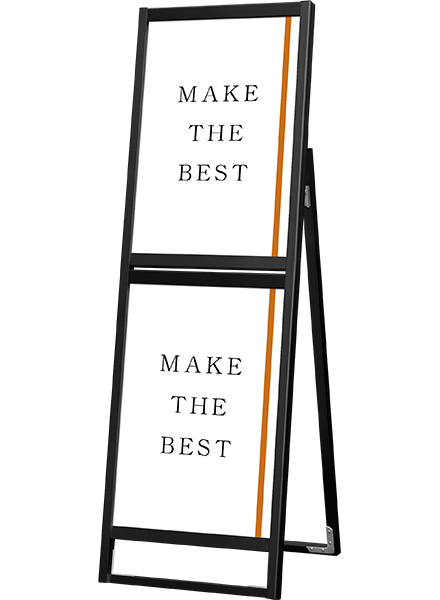 常磐精工 ポスタースタンド ブラックフラットオープンスタンド看板コンビA2A2片面 BFOSKC-A2A2K|【店舗用品】