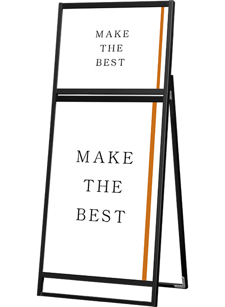 常磐精工 ポスタースタンド ブラックフラットオープンスタンド看板コンビB2B1片面 BFOSKC-B2B1K|【店舗用品】