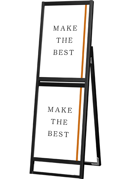 常磐精工 ポスタースタンド ブラックフラットオープンスタンド看板コンビB2B2片面 BFOSKC-B2B2K|【店舗用品】