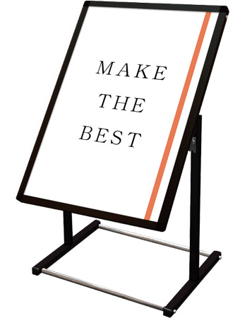 常磐精工 ポスタースタンド ブラックフロアバリウススタンドI型 A1縦 BFVAIAC-A1T|【店舗用品】