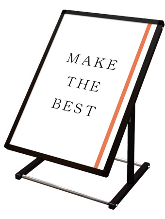 常磐精工 ポスタースタンド ブラックフロアバリウススタンドI型 A1縦ロウ BFVAIAC-A1TL|【店舗用品】