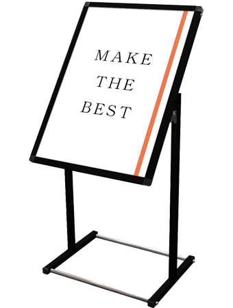 常磐精工 ポスタースタンド ブラックフロアバリウススタンドI型 A2縦 BFVAIAC-A2T|【店舗用品】