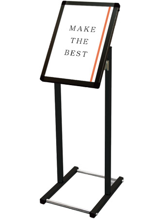 常磐精工 ポスタースタンド ブラックフロアバリウススタンドI型 A3縦 BFVAIAC-A3T|【店舗用品】