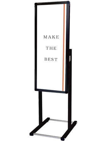 常磐精工 ポスタースタンド ブラックフロアバリウススタンドI型 A3縦縦 BFVAIAC-A3TT|【店舗用品】