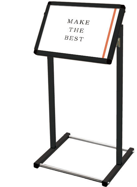 常磐精工 ポスタースタンド ブラックフロアバリウススタンドI型 A3横 BFVAIAC-A3Y|【店舗用品】