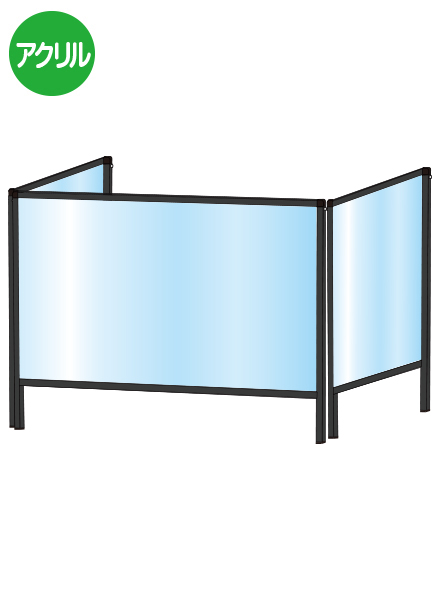 常磐精工 ブラックパーテーションスタンド三面600X900 BHBP3F600X900|【店舗用品】