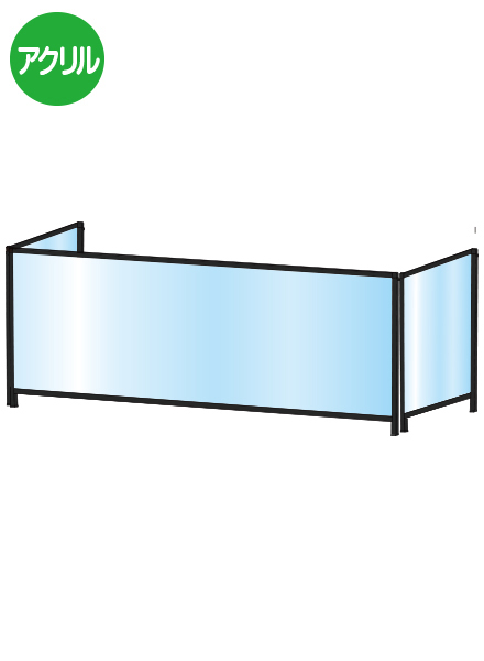 常磐精工 ブラックパーテーションスタンド三面600X1100ロウ BHBPL3F600X1100|【店舗用品】