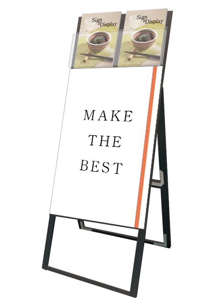 常磐精工 ポスタースタンド ブラックカタログケーススタンド看板 Dタイプ A1片面 BKCSKD-A1K|【店舗用品】