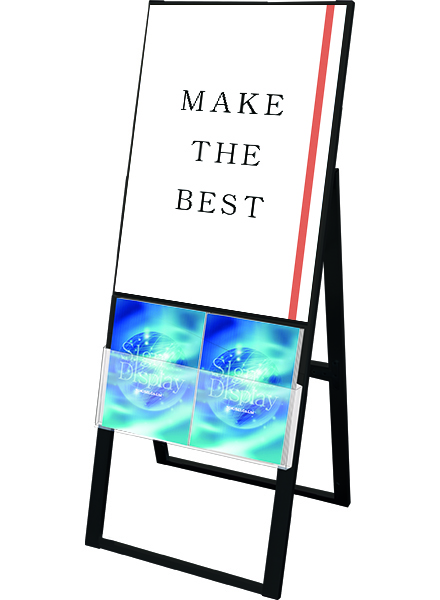 常磐精工 ポスタースタンド ブラックカタログケーススタンド看板 Uタイプ B2片面 BKCSKU-B2K|【店舗用品】