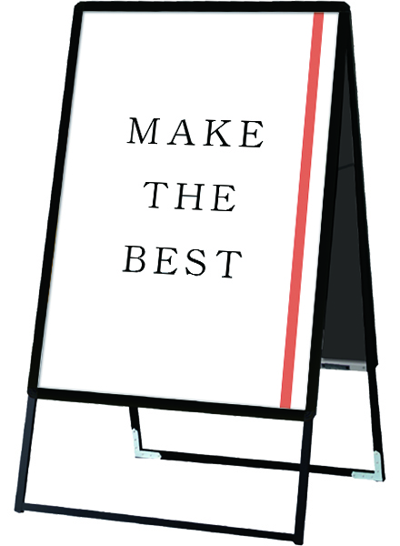 常磐精工 ポスタースタンド ポスターグリップスタンド看板 屋外用 B1両面ブラック (防水パック付) BOPGSK-B1RB|【店舗用品】