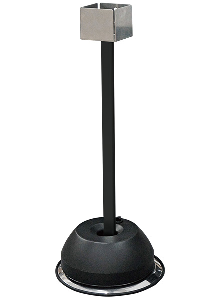 常磐精工 ブラック屋外用消毒液スタンド620 BOSS-620|【店舗用品】