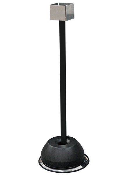 常磐精工 ブラック屋外用消毒液スタンド820 BOSS-820|【店舗用品】