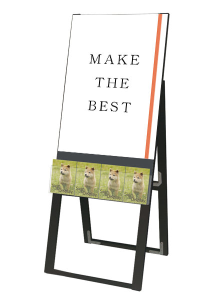 常磐精工 ポスタースタンド ブラックパンフレットケーススタンド看板 Uタイプ A2片面 BPCSKU-A2K|【店舗用品】