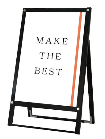 常磐精工 ポスタースタンド ブラックポスター用スタンド看板 A1片面ブラック BPSSK-A1KB|【店舗用品】