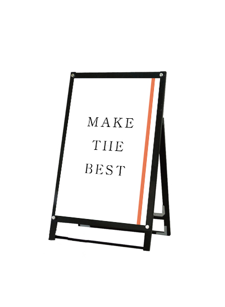 常磐精工 ポスタースタンド ブラックポスター用スタンド看板 A1ロウ片面ブラック BPSSK-A1LKB|【店舗用品】
