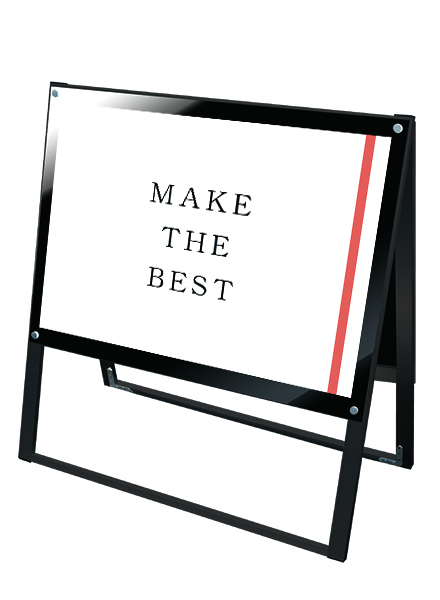 常磐精工 ポスタースタンド ブラックポスター用スタンド看板 A1横両面ブラック BPSSK-A1YRB|【店舗用品】