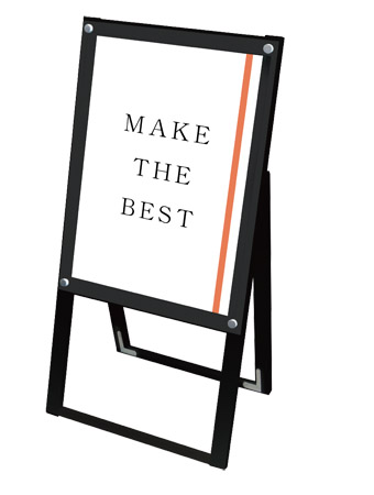 常磐精工 ポスタースタンド ブラックポスター用スタンド看板 A2片面ブラック BPSSK-A2KB|【店舗用品】