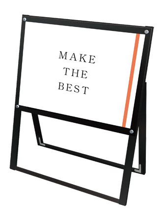 常磐精工 ポスタースタンド ブラックポスター用スタンド看板 A2横片面ブラック BPSSK-A2YKB|【店舗用品】