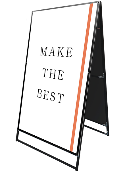 常磐精工 ポスタースタンド ブラックポスター用スタンド看板 B0両面ブラック BPSSK-B0RB|【店舗用品】