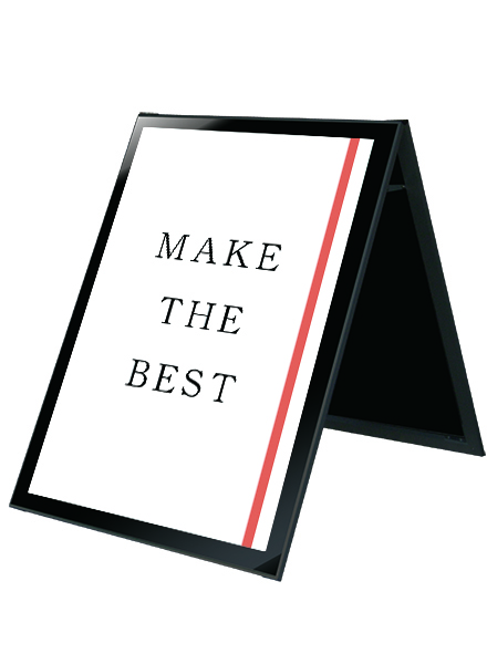 常磐精工 ポスタースタンド ブラックポスター用スタンド看板 B1ロウ両面ブラック BPSSK-B1LRB|【店舗用品】