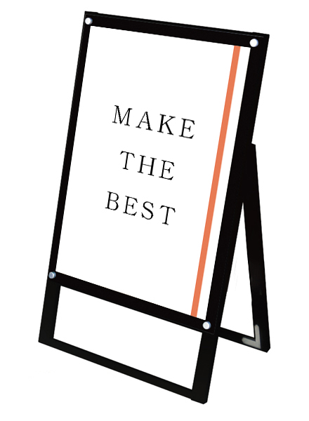 常磐精工 ポスタースタンド ブラックポスター用スタンド看板 B2片面ブラック BPSSK-B2KB|【店舗用品】