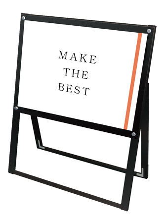 常磐精工 ポスタースタンド ブラックポスター用スタンド看板 B2横片面ブラック BPSSK-B2YKB|【店舗用品】