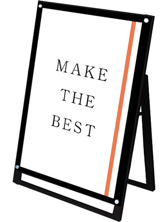 常磐精工 ポスタースタンド ブラックポスター用スタンド看板マグネジ A1ロウ片面ブラック BPSSKMN-A1LKB|【店舗用品】