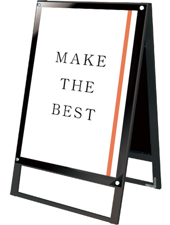 常磐精工 ポスタースタンド ブラックポスター用スタンド看板マグネジ A1両面ブラック BPSSKMN-A1RB|【店舗用品】