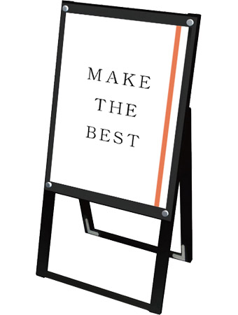 常磐精工 ポスタースタンド ブラックポスター用スタンド看板マグネジ A2片面ブラック BPSSKMN-A2KB|【店舗用品】