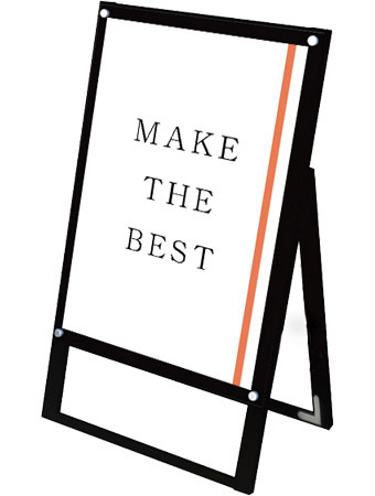 常磐精工 ポスタースタンド ブラックポスター用スタンド看板マグネジ B2片面ブラック BPSSKMN-B2KB|【店舗用品】