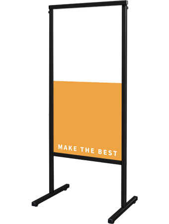 常磐精工 ボードスタンド ブラックスマートメッセージスタンドアルミ複合板450X900 BSMMSAP-450X900|【店舗用品】