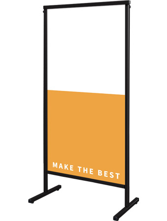 常磐精工 ボードスタンド ブラックスマートメッセージスタンドアルミ複合板600X1200 BSMMSAP-600X1200|【店舗用品】