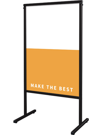 常磐精工 ボードスタンド ブラックスマートメッセージスタンドアルミ複合板600X900 BSMMSAP-600X900|【店舗用品】